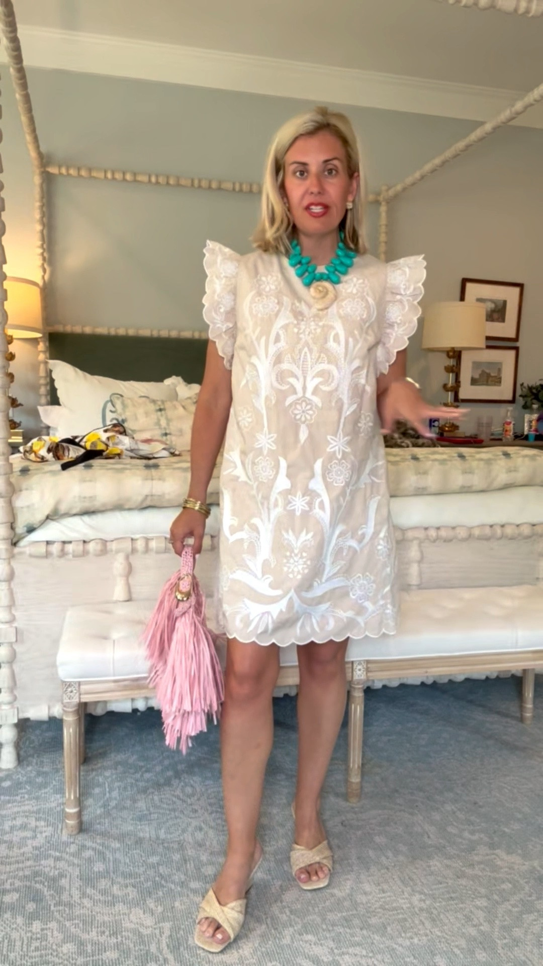 Are you kidding me with this dress? Absolutely gorgeous and the price is even better!! 

*Use code Catherine20for 20% off my bangles ￼

#LTKdayinmylife #LTKSaleAlert #LTKPetite