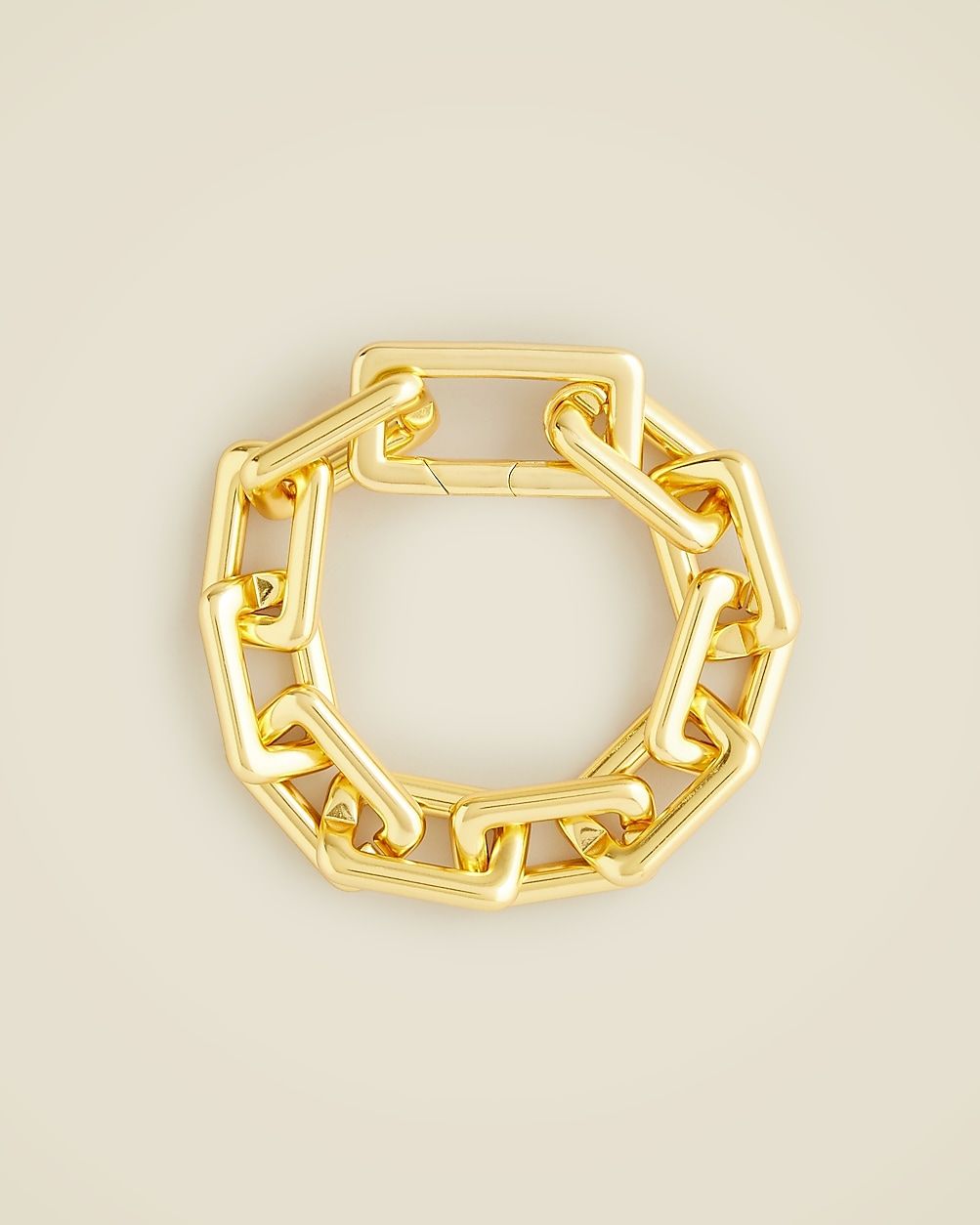 Oversized square-link bracelet | J. Crew US