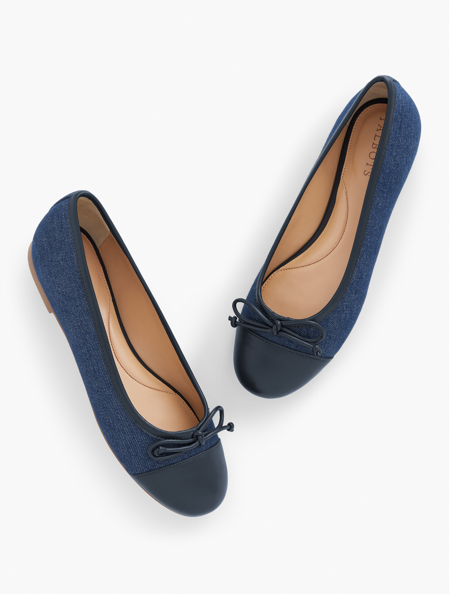 Blair Denim Ballet Flats - Dark Denim/Indigo - 8 1/2 M - 100% Cotton Talbots | Talbots