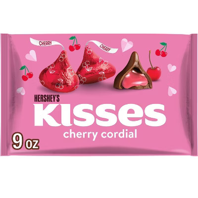Hershey's Kisses Cherry Cordial Valentine's Day Candy - 9oz | Target