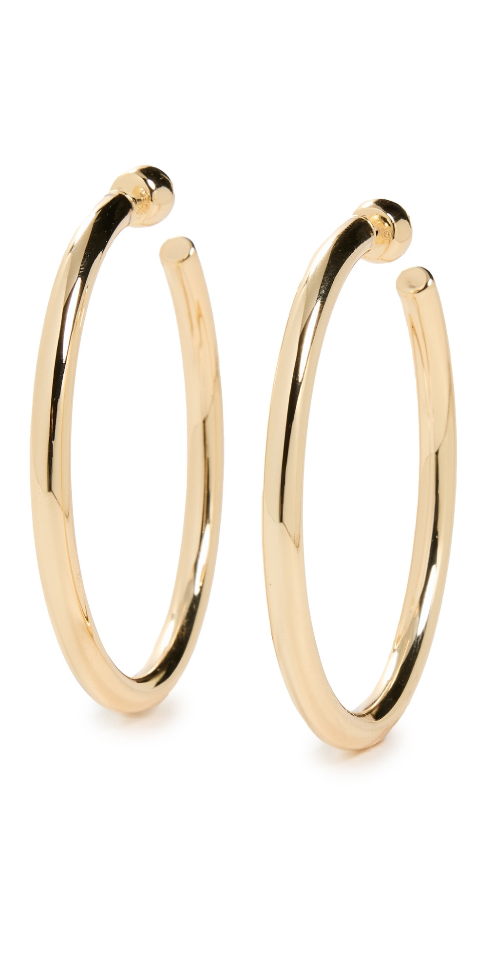 Gorjana Carter Statement Hoops Gold One Size | Shopbop