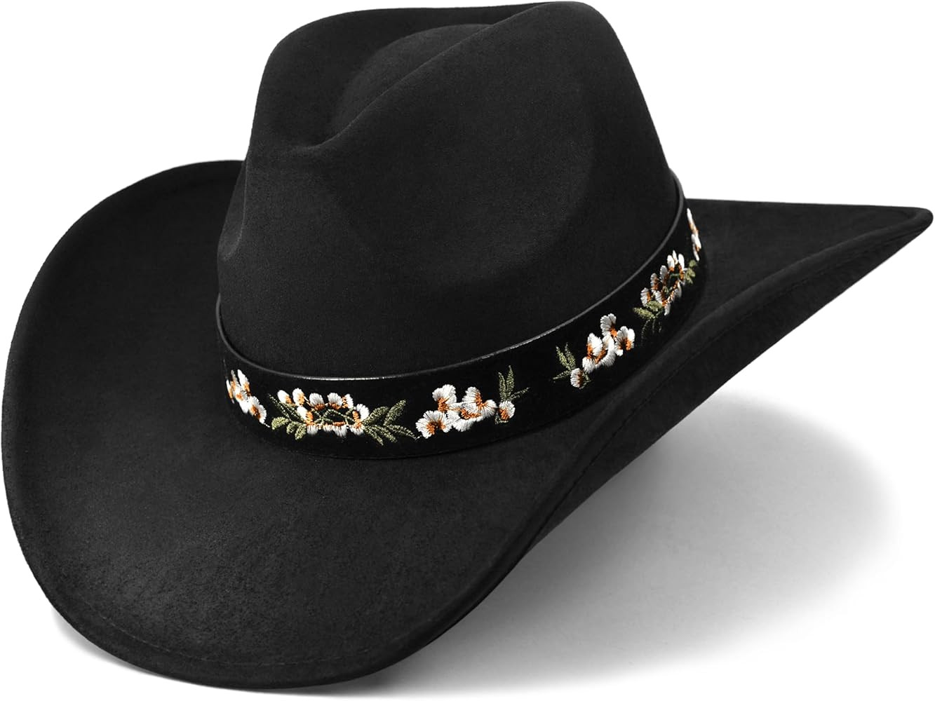 Keilin Cowboy Hats for Women and Men - Felt Teardrop Western Cowgirl Cowboy Hat for Teens and Adu... | Amazon (US)
