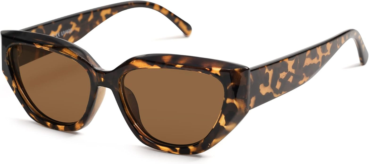 SOJOS Trendy Cute Cat Eye Polarized Sunglasses for Women Fashion Cateye Womens Sunnies SJ2237 | Amazon (US)
