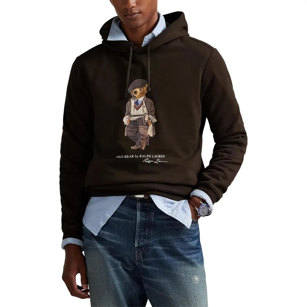 Polo Ralph Lauren Polo Bear Hoodie in Antique Brown Bear at Nordstrom, Size Xx-Large | Nordstrom