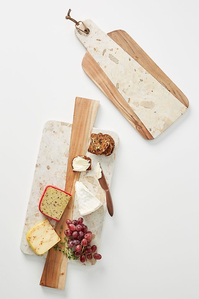 Marbled Acacia Cheese Board | Anthropologie (US)