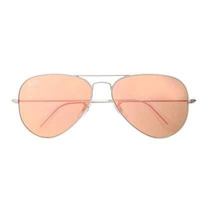 Ray-Ban® original aviator sunglasses with flash mirror lenses | J.Crew US