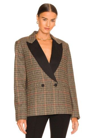 L'Academie Camilo Blazer in Plaid Multi from Revolve.com | Revolve Clothing (Global)