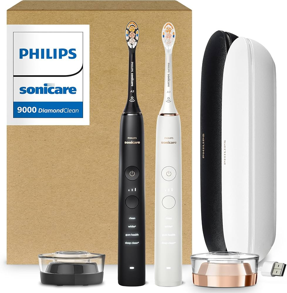 Philips Sonicare DiamondClean 9000 Electric Toothbrush - Sonic Toothbrush with App, Pressure Sens... | Amazon (US)