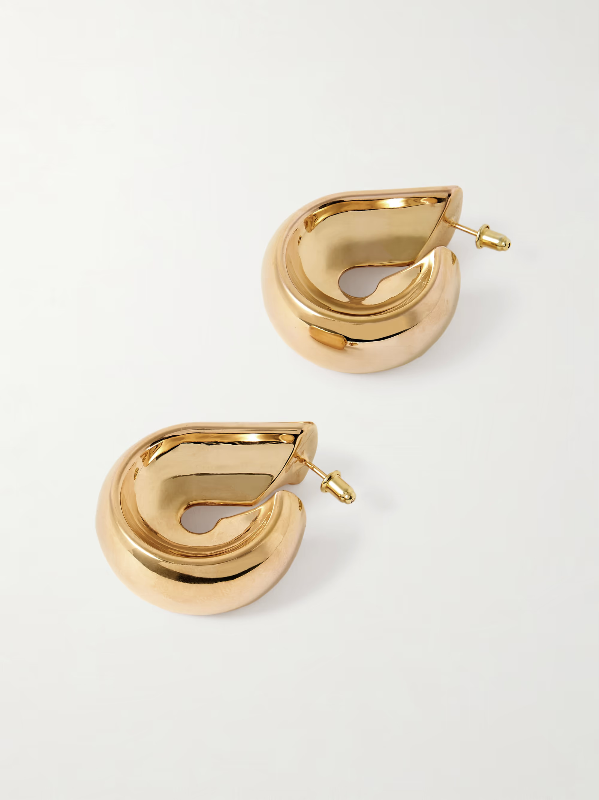 Creole gold-tone hoop earrings | NET-A-PORTER (UK & EU)