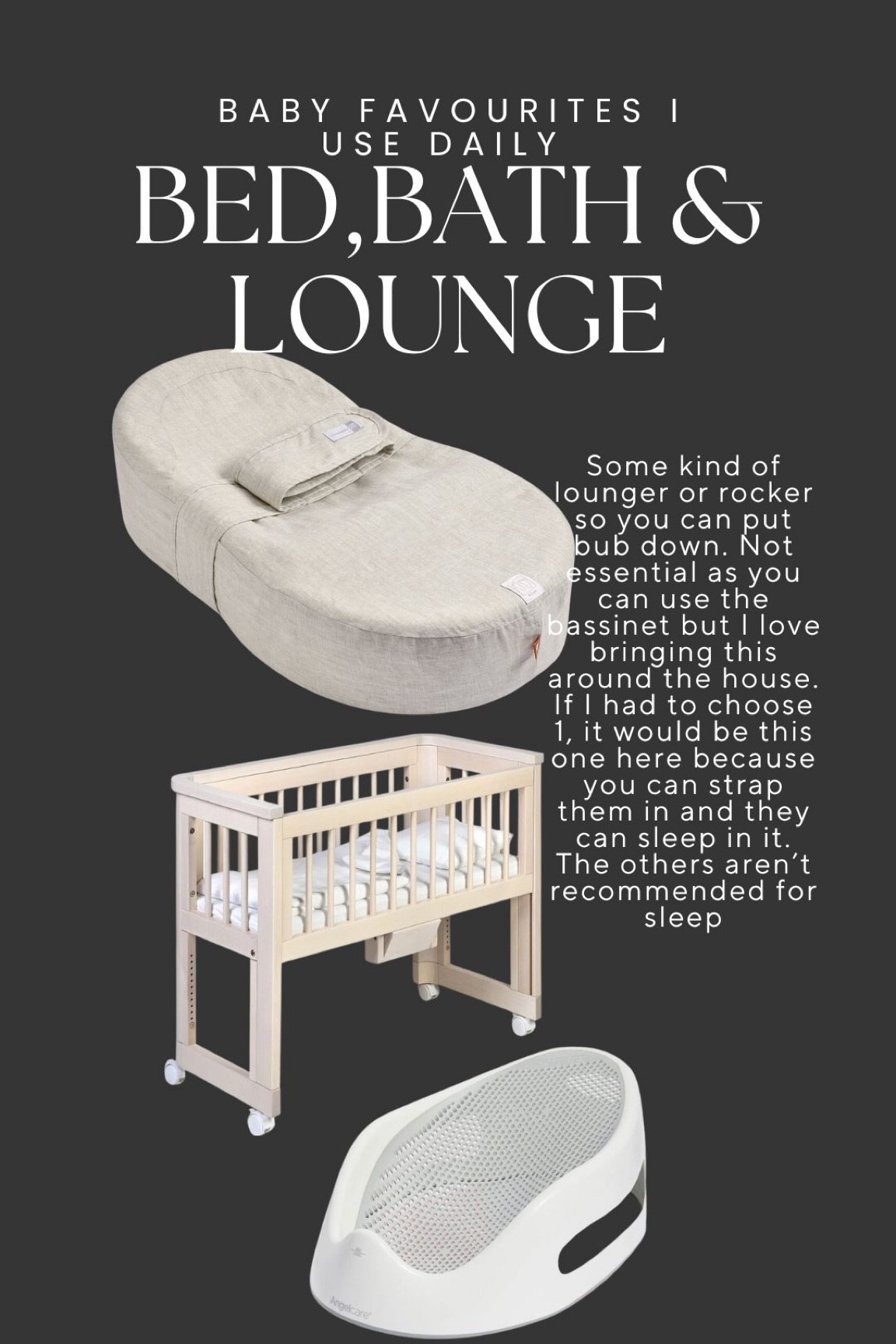 Newborn favourites in the category of bed, bath and lounge 

#LTKaustralia #LTKbaby