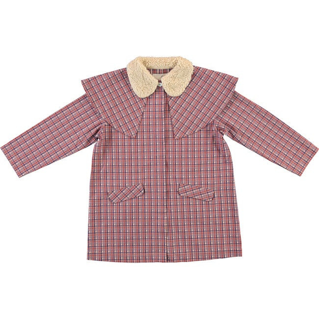 Aiko Gabardine, Red Tartan Check | Maisonette