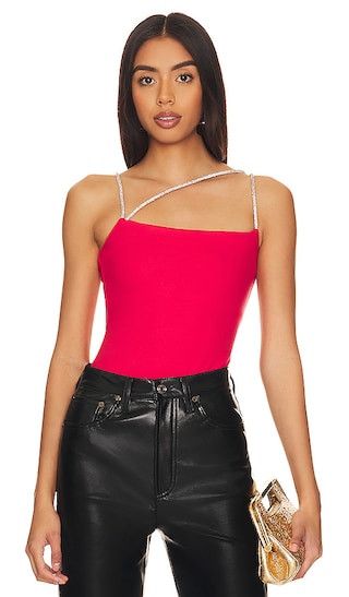 Julie Bodysuit | Scarlet Red Bodysuit | Red Holiday Top | Valentines Outfit Valentines Day Outfit | Revolve Clothing (Global)