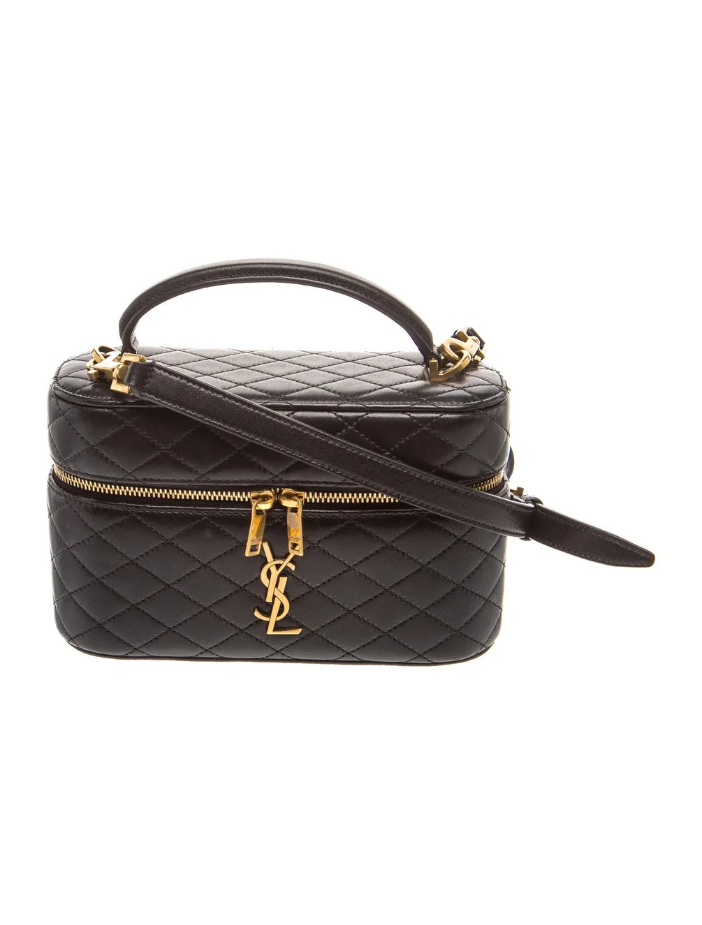 Saint Laurent Quilted Gaby Vanity Medium 2024 - Black Handle Bags, Handbags - SNT476651 | The Rea... | The RealReal