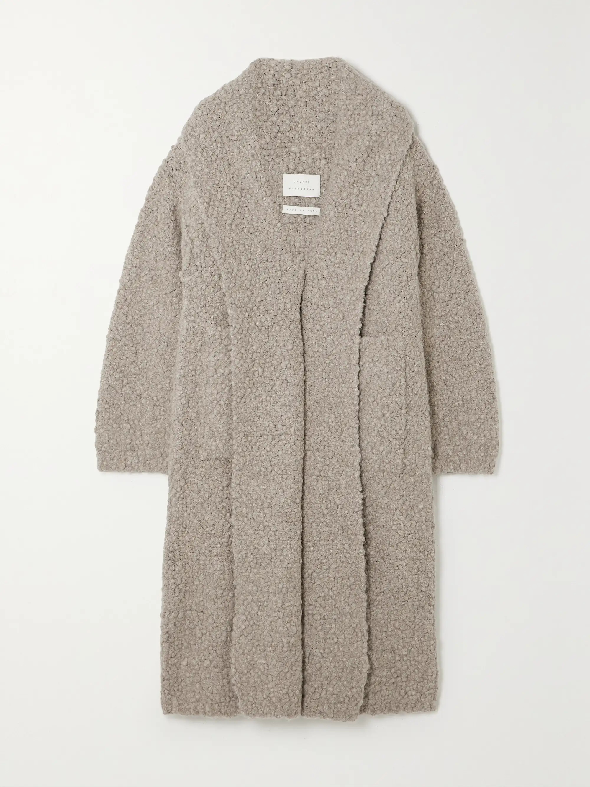 + NET SUSTAIN Berber alpaca-blend coat | NET-A-PORTER (US)