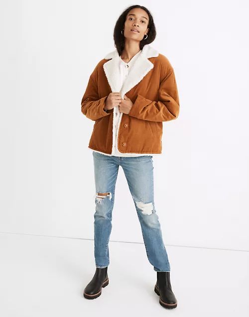 (Re)sourced Sherpa-Lined Corduroy Jacket | Madewell