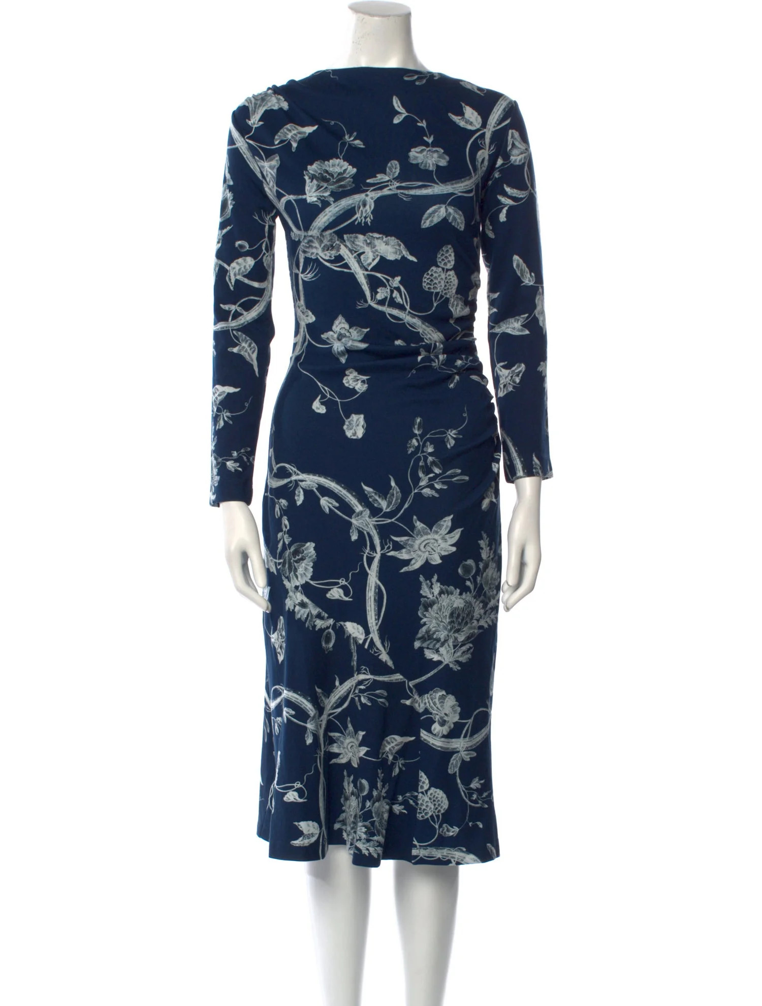 Floral Print Midi Length Dress | The RealReal