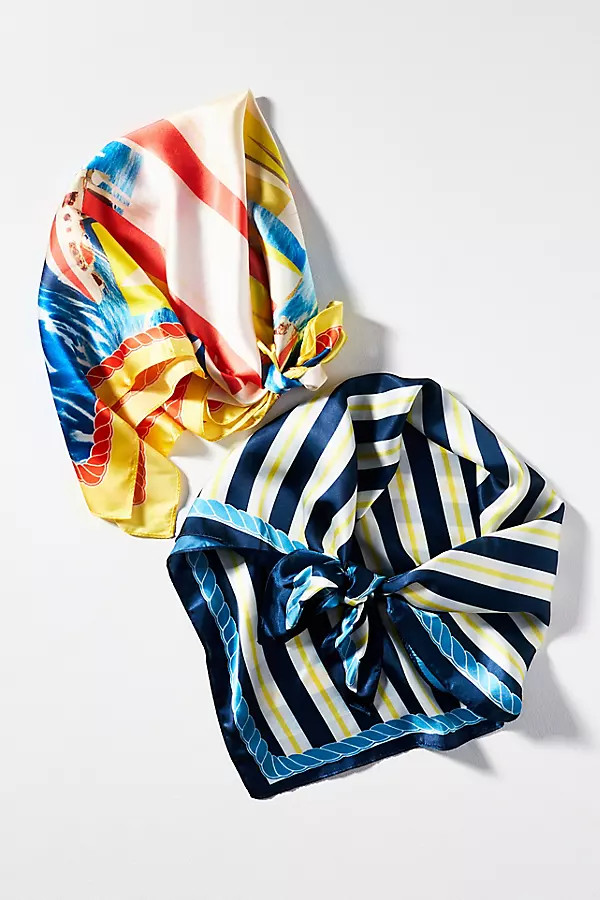 Patterned Hair Scarves, Set of 2 | Anthropologie (US)