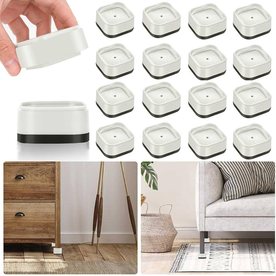 16 Pack Furniture Risers 1, 2 or 3 Inch, Adjustable Bed Risers Heavy Duty For Table Desk Couch Ch... | Amazon (US)