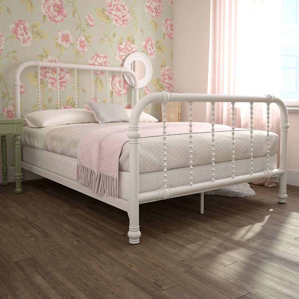 DHP Jenny Lind Kids Metal Bed Frame with Country Chic Headboard and Footboard, Underbed Storage S... | Amazon (US)
