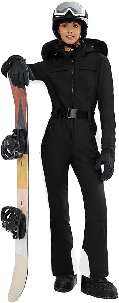 Yousify Womens Ski Suit One Piece Snowsuit Onesie Waterproof Windproof Ski Jacket Snowboard Sport... | Amazon (US)