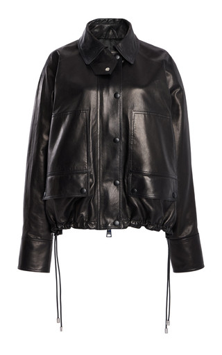 The Harper Leather Balloon Jacket | Moda Operandi (Global)