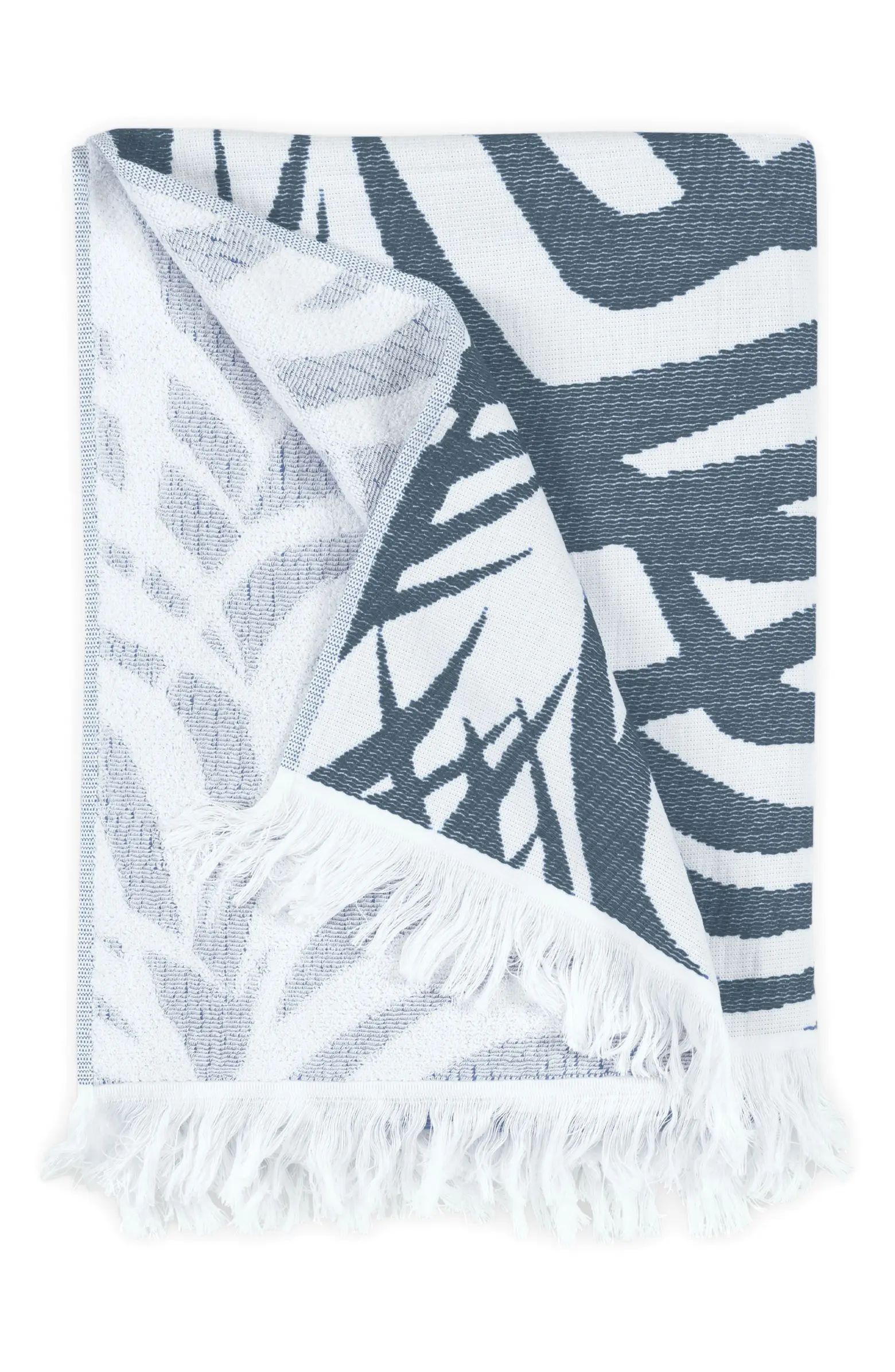 Matouk Zebra Palm Print Beach Towel | Nordstrom | Nordstrom