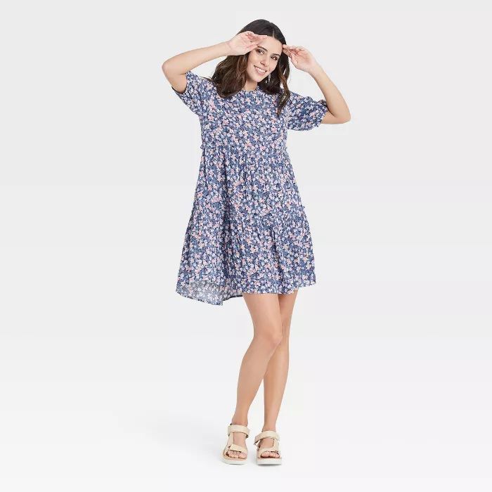 Women's Short Sleeve Babydoll Dress - Knox Rose™ | Target