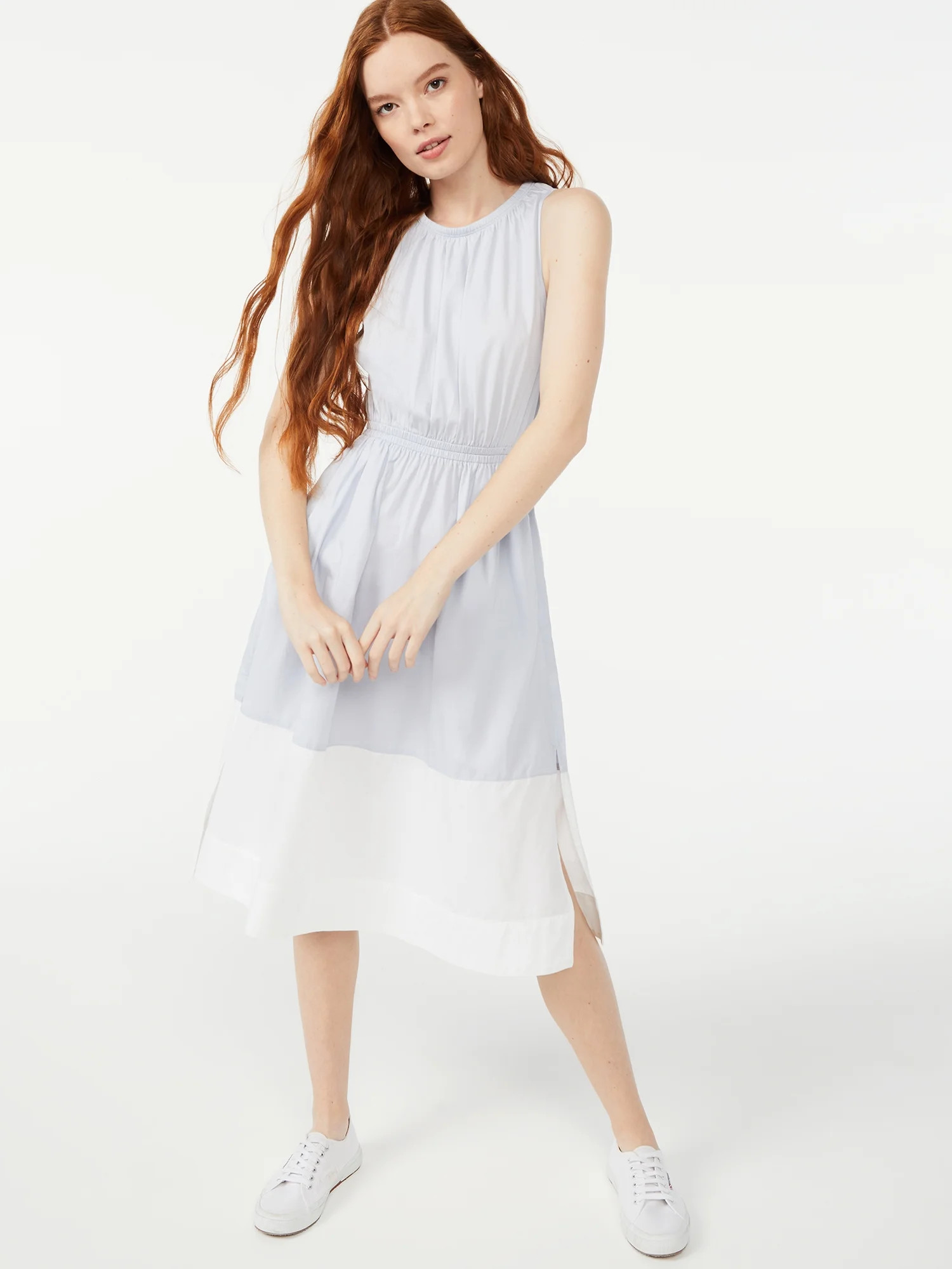 Free Assembly Women's Sleeveless Fit and Flare Dress - Walmart.com | Walmart (US)