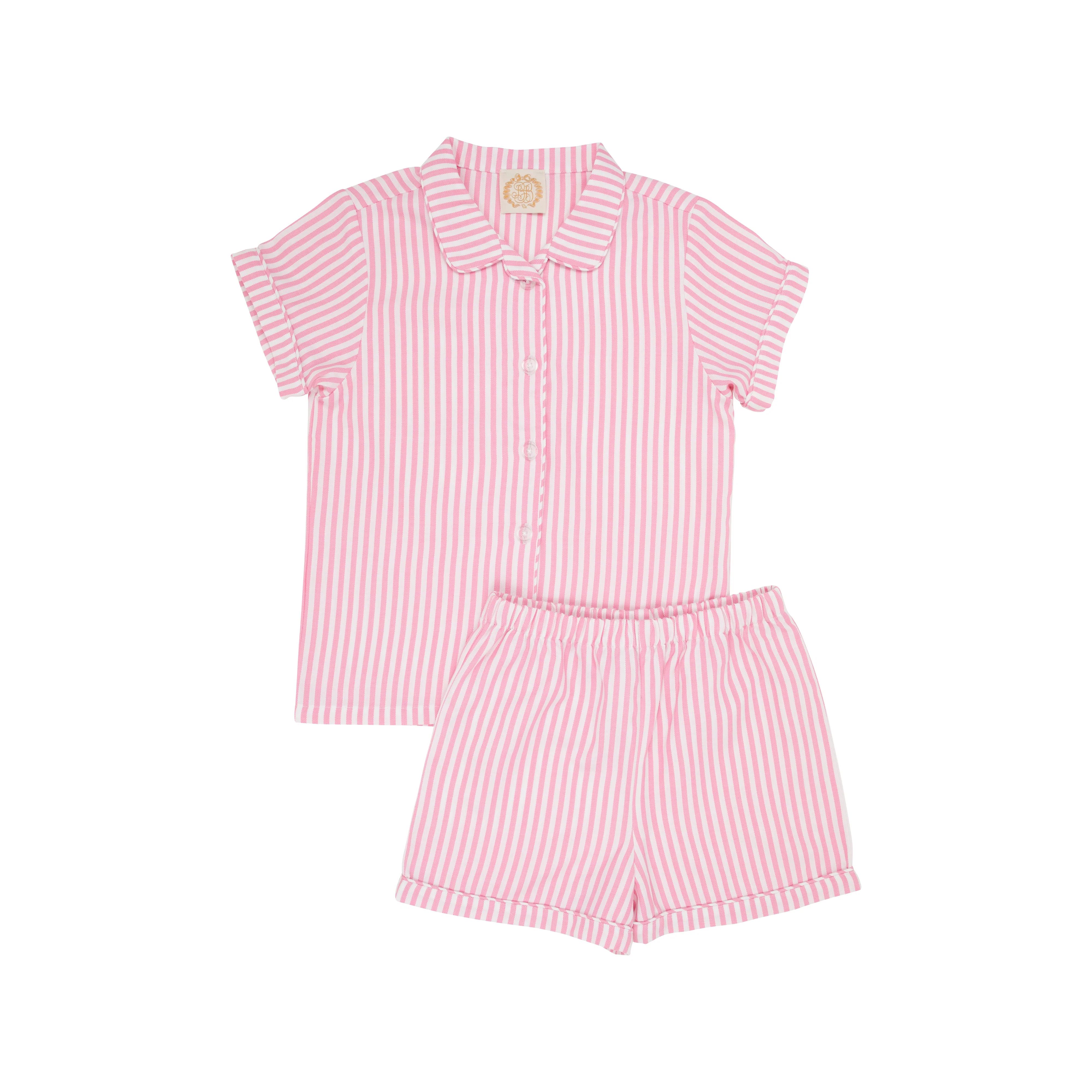 Sarah Powell Sleep Set - Hamptons Hot Pink Stripe | The Beaufort Bonnet Company