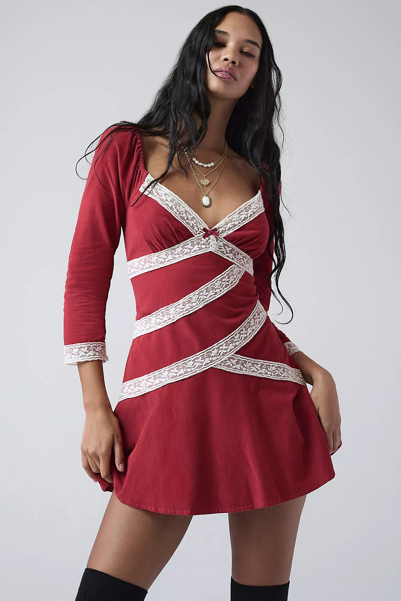 Tennley Corduroy Mini Dress | Free People (Global - UK&FR Excluded)