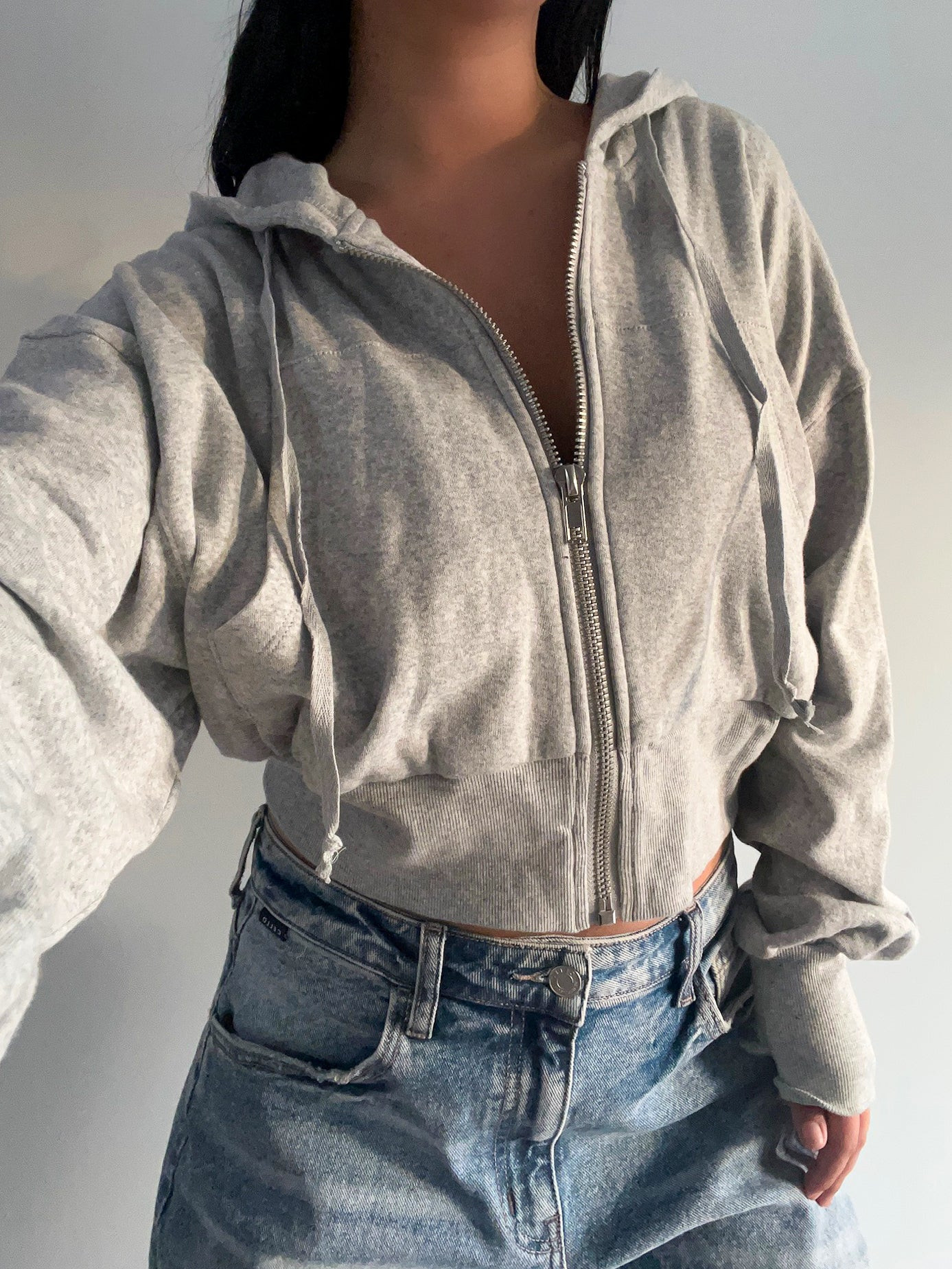 Nicole Zip Up Jacket (Grey) Small | Laura's Boutique, Inc