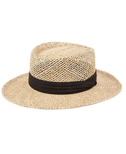 Gambler Straw Hat with Grosgrain Band | Macys (US)