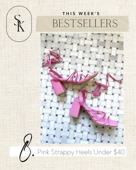 Pink heels, strappy heels, spring shoes 

#LTKshoecrush #LTKunder50 #LTKwedding