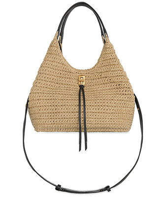 Darren Carrysome Small Woven Straw Crossbody Bag | Macy's