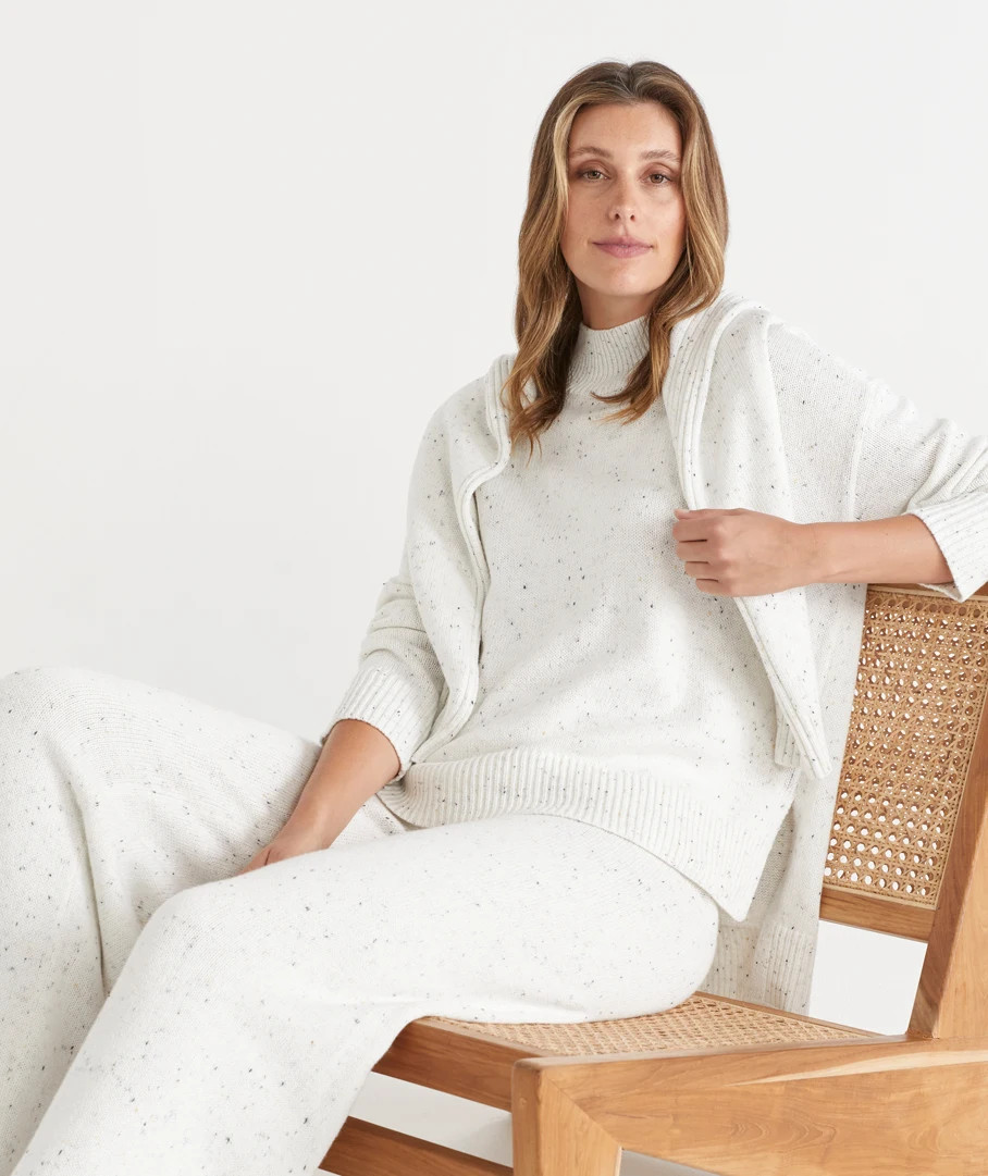 High Neck Speckle Jumper | Sussan