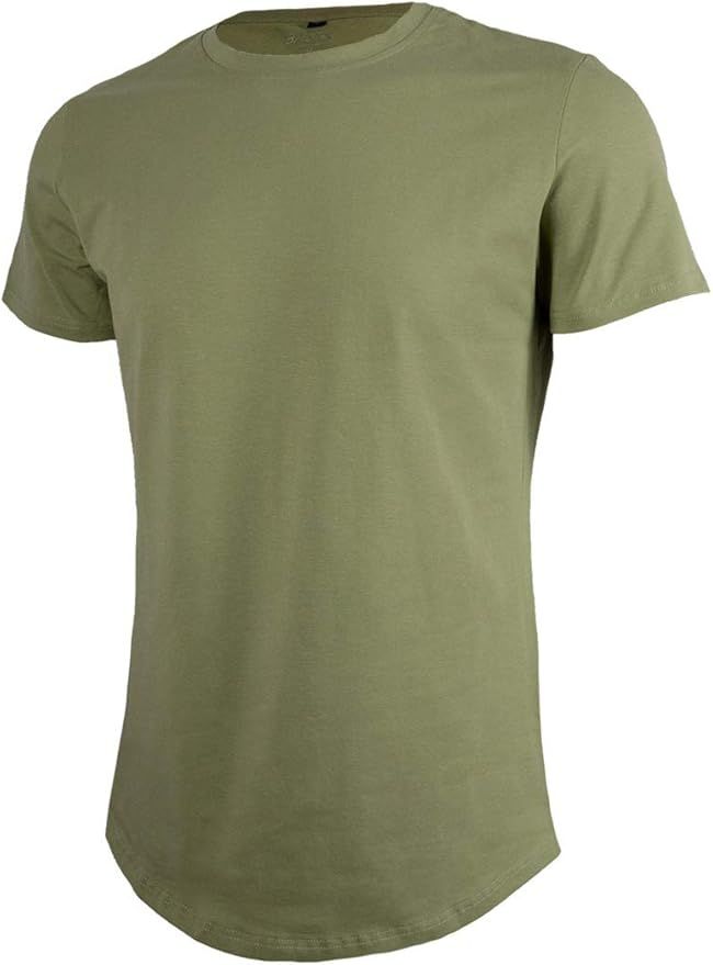 BASICS by hill Classic T-Shirt with Drop Hem | Amazon (US)