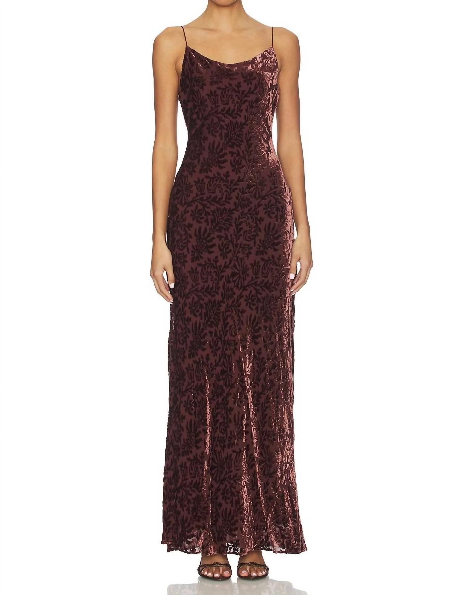 Jolynn Maxi Dress In Raisin | Shop Simon