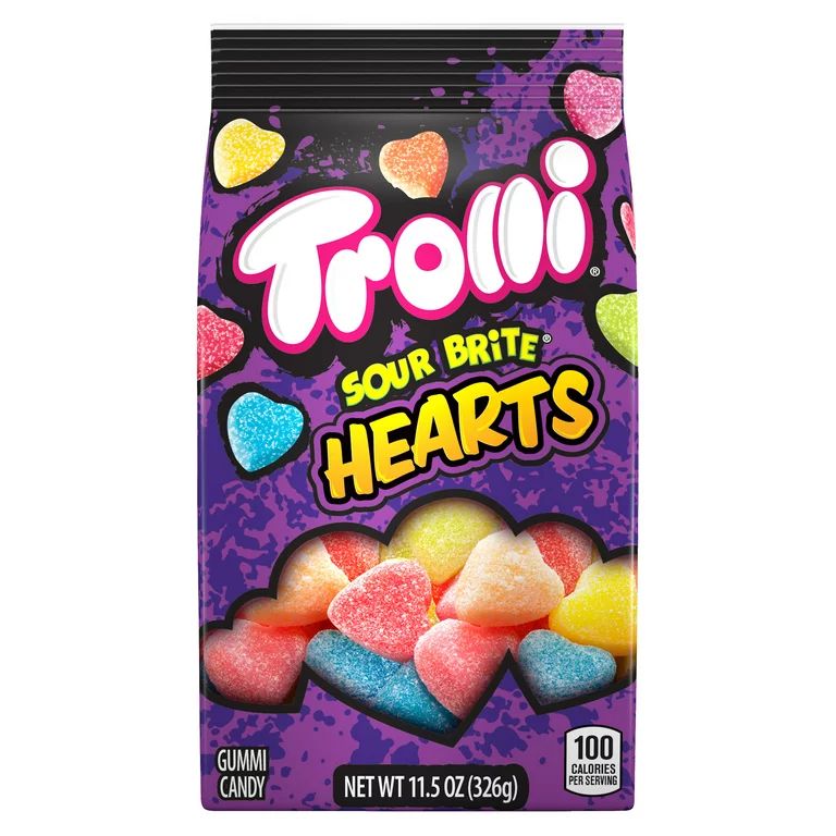 Trolli Valentine's Day Sour Brite Gummy Hearts, 11.5 oz Bag | Walmart (US)