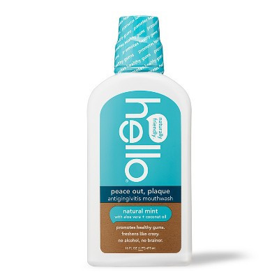 hello Peace Out Plaque Alcohol-Free and Vegan Mouthwash- 16oz | Target