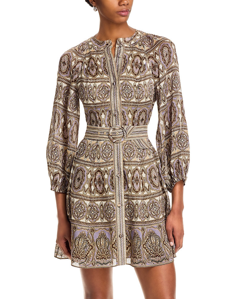 Veronica Beard Kumar Linen Silk Printed Shirt Dress | Bloomingdale's (US)