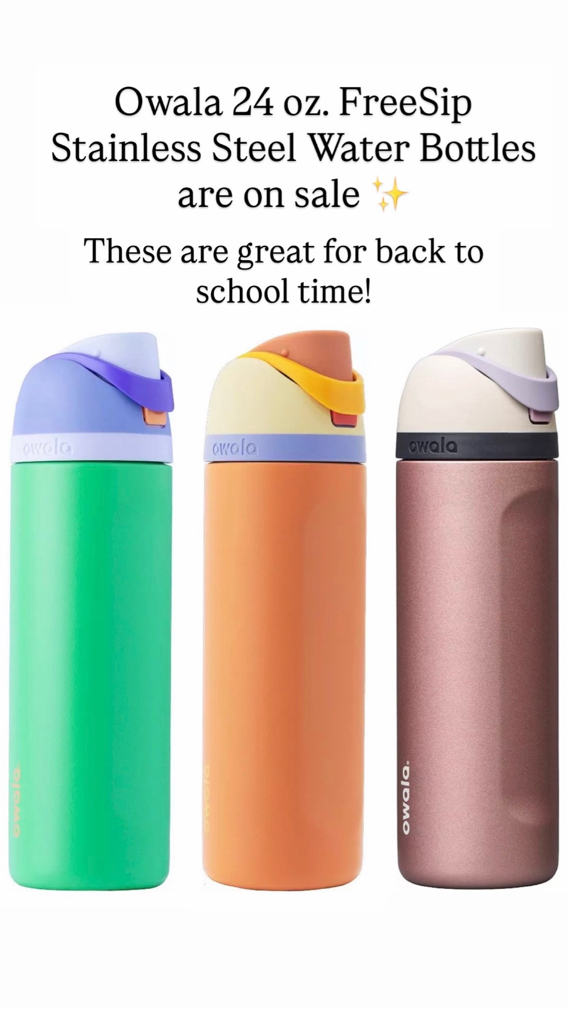 Loving these owala water bottles on sale! Great for back to school!

#LTKKids