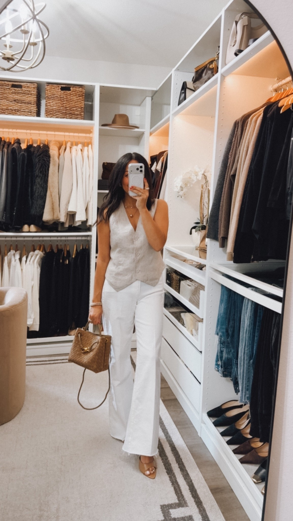 This linen vest is such a great basic.. great quality, tons of colors under $50
Fits TTS wearing a small 

#LTKOver40 #LTKootd