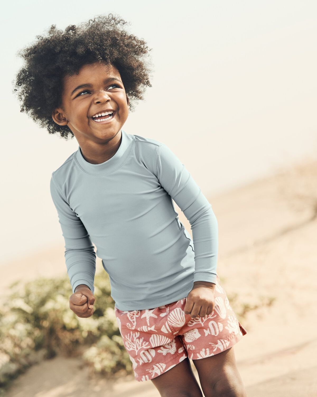 Toddler Recycled Long Sleeve Swim Rashguard | Carter's Inc