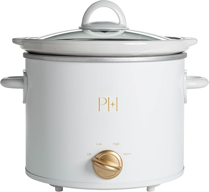Paris Hilton 3.5-Quart Manual Slow Cooker, Features Three Settings (Low, High, Warm), Naturally N... | Amazon (US)