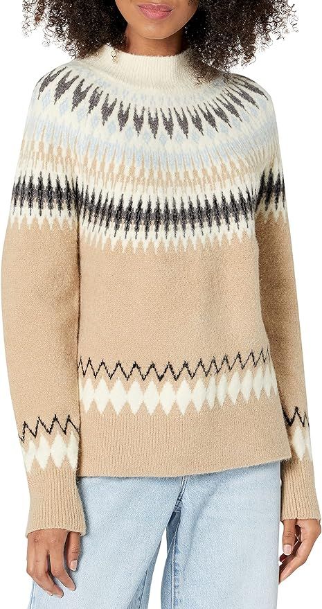 Cable Stitch Women's Nordic Turtleneck Sweater | Amazon (US)