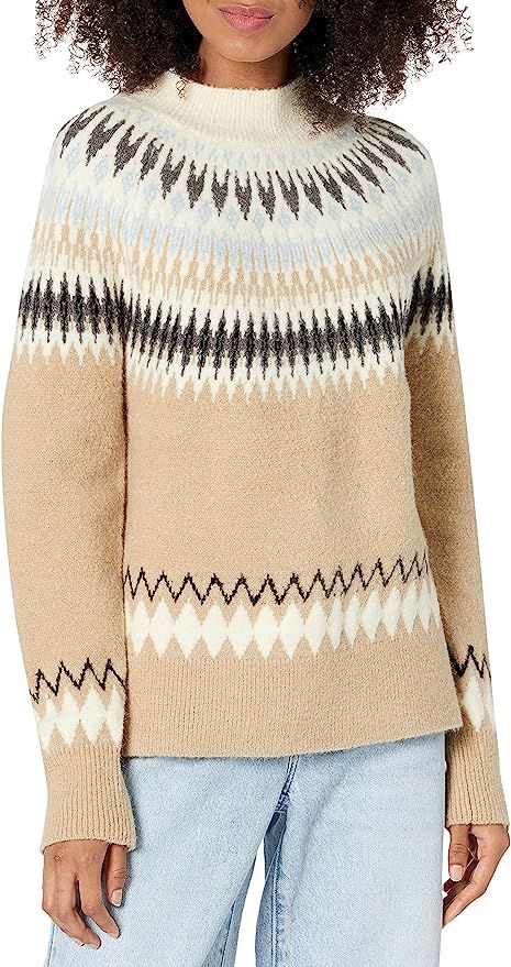 Cable Stitch Women's Nordic Turtleneck Sweater | Amazon (US)