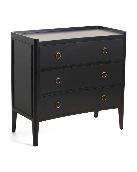 36x35x17.25 Mahogany Wood Tiffany 3 Drawer Chest | Furniture & Lighting | Marshalls | Marshalls