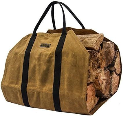 Readywares Waxed Canvas Firewood Log Carrier | Amazon (US)