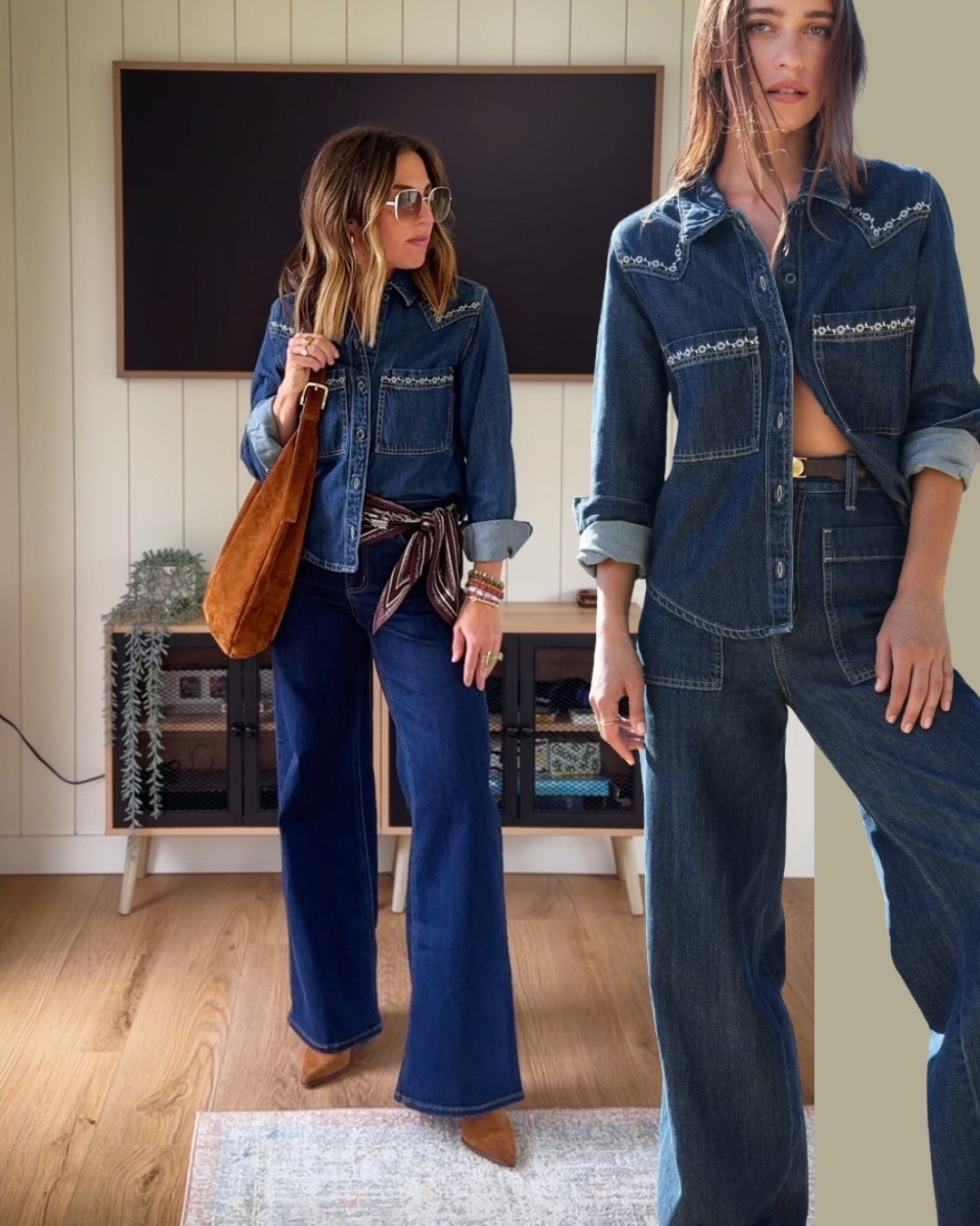 A fun denim on denim look for fall!

#LTKSeasonal #LTKPetite #LTKOver40