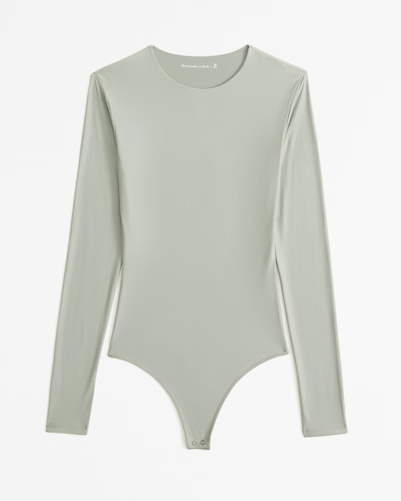 Soft Matte Seamless Long-Sleeve Crew Bodysuit | Abercrombie & Fitch (US)